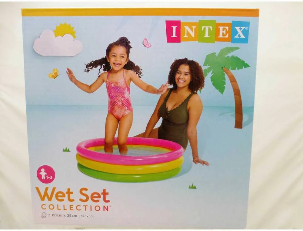 Vaikiškas baseinas vaivorykštė 58924 INTEX