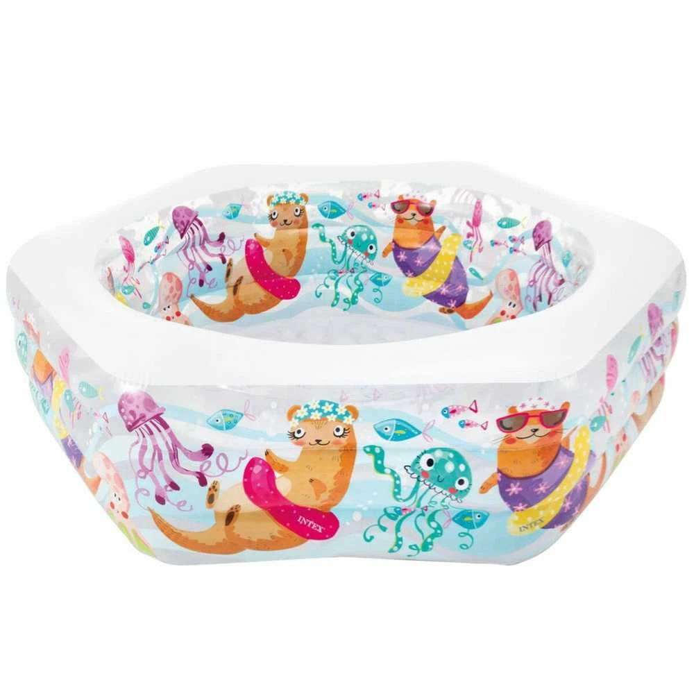 Baseinas pripučiamas INTEX Happy Otter Pool 191x178x61cm
