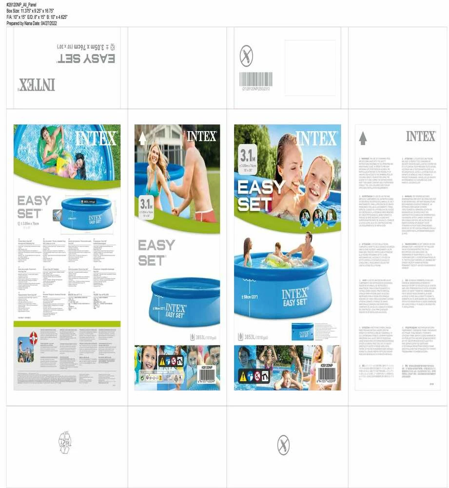 Pripučiamasis baseinas Intex Easy Set, Ø305 cm