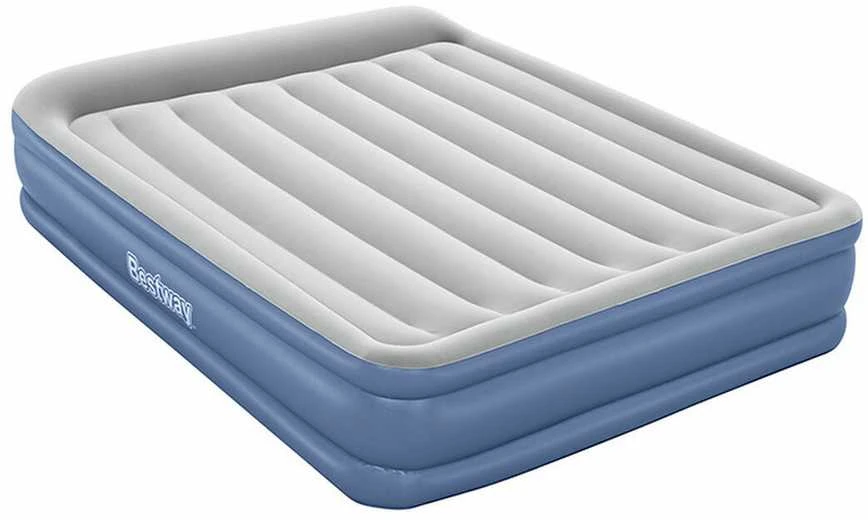 Pripučiamas čiužinys BESTWAY Tritech, pilka/mėlynas, 203 cm x 152 cm x 46 cm