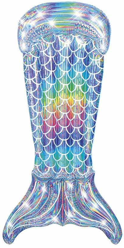 BESTWAY pripučiamas čiužinys Iridescent Mermaid Tail, 1.93m x 1.01m, 43413