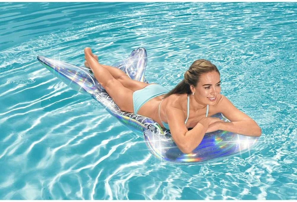 BESTWAY pripučiamas čiužinys Iridescent Mermaid Tail, 1.93m x 1.01m, 43413