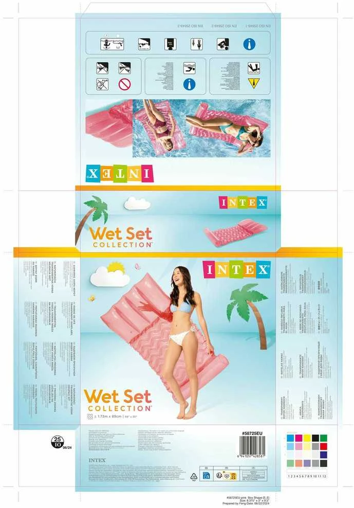 Intex čiužinys poilsiui ir maudynėms 173x89 58725EU