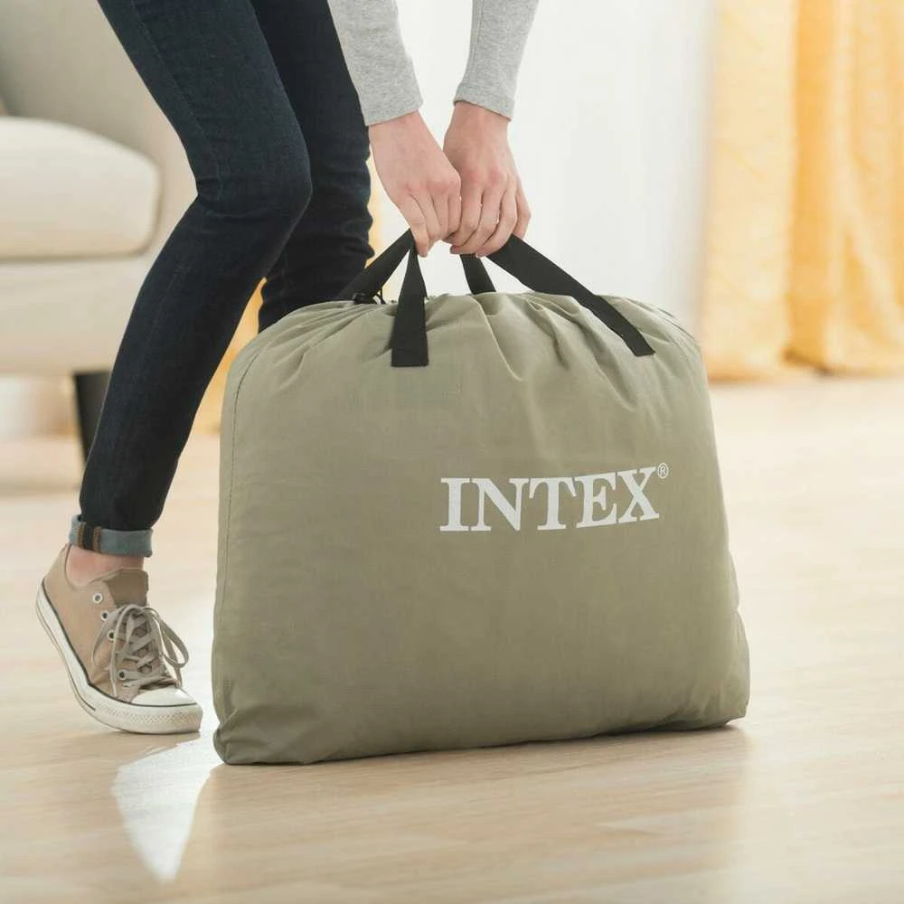 Pripučiamas čiužinys 191x99x46cm su įmontuotu elektriniu siurbliu INTEX 64412ND