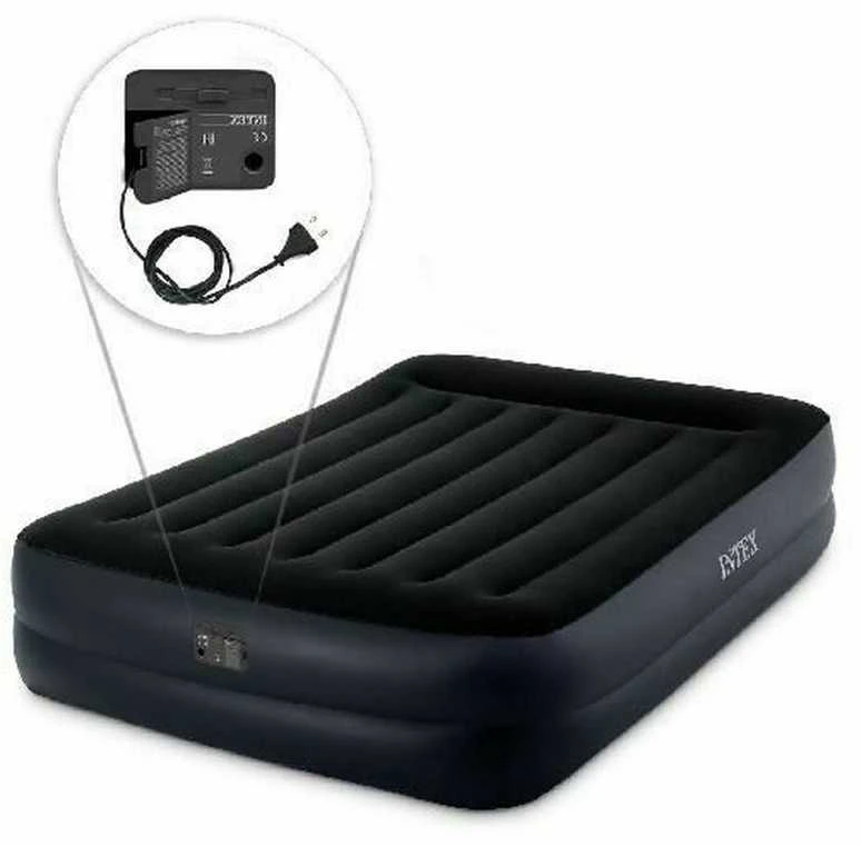 INTEX pripučiamas čiužinys 203x152x42 cm su integruota elektrine pompa, modelis 64124