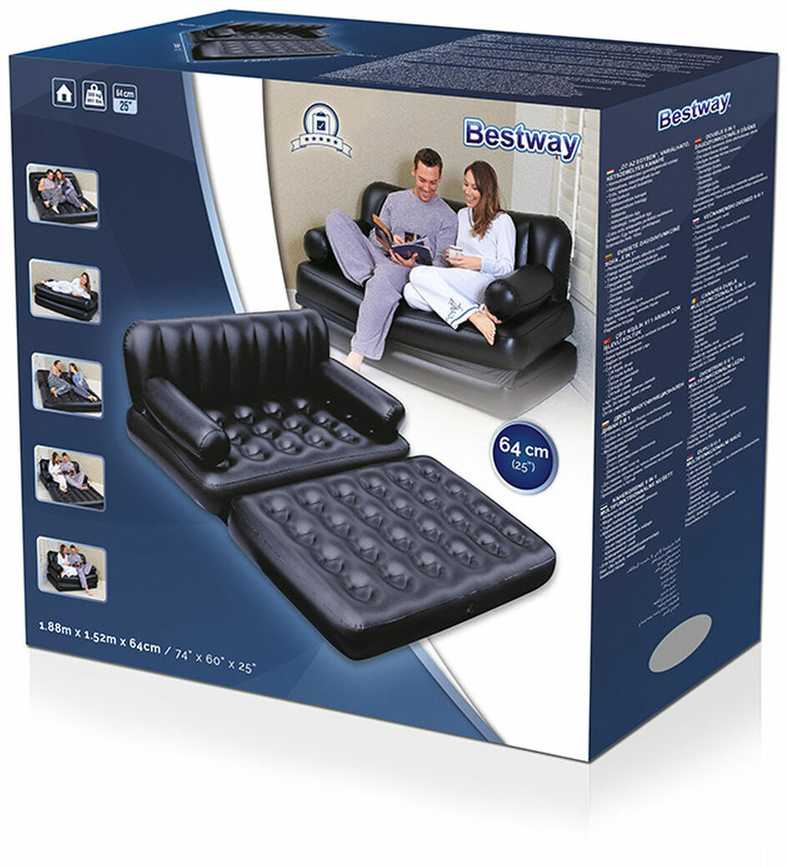 Pripučiamas fotelis Bestway 188 x 152 x 64 cm