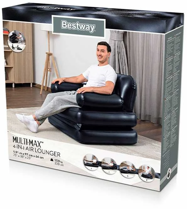 Bestway pripučiamas vienvietis fotelis 191x97x64 cm 75114