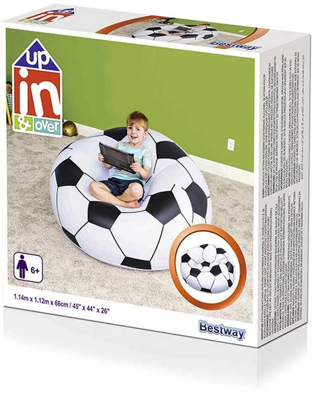 BESTWAY kėdė pripučiama Futbolas114cm x 112cm x 71cm, 75010B