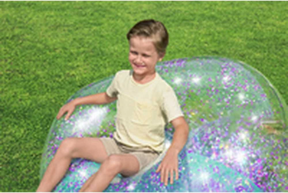 „Bestway Glitter“ kėdė pripučiama „Pouffe Glitter Dream 114 x 112 x 66cm 75115“