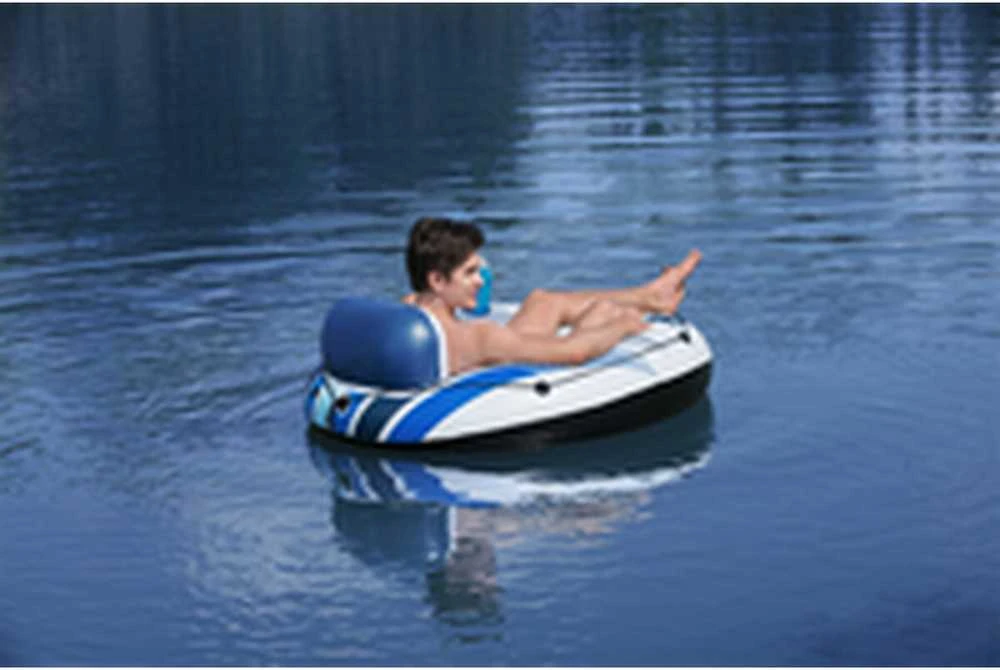 Bestway „Hydro-Force Rapid Rider“ viengubas upės pripučiamas čiuožykla 1,22 m, daugiaspalvis, plūduriuojantis čiuožykla, raštas, berniukams/mergaitėms, 90 kg, EN ISO 25649
