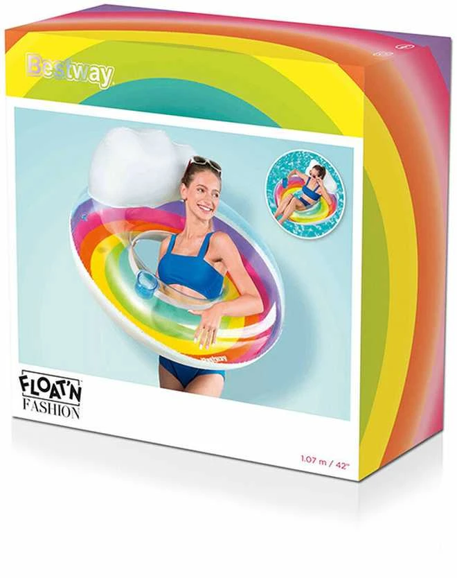 Plaukimo ratas Bestway Rainbow Dreams, Ø 107 cm