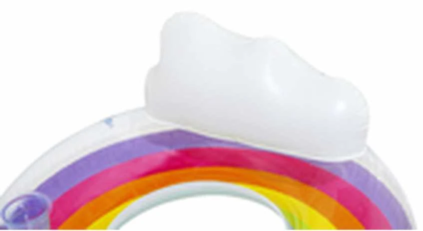 Dvigubas plaukimo ratas Bestway Rainbow Dreams, 186 x 116 cm
