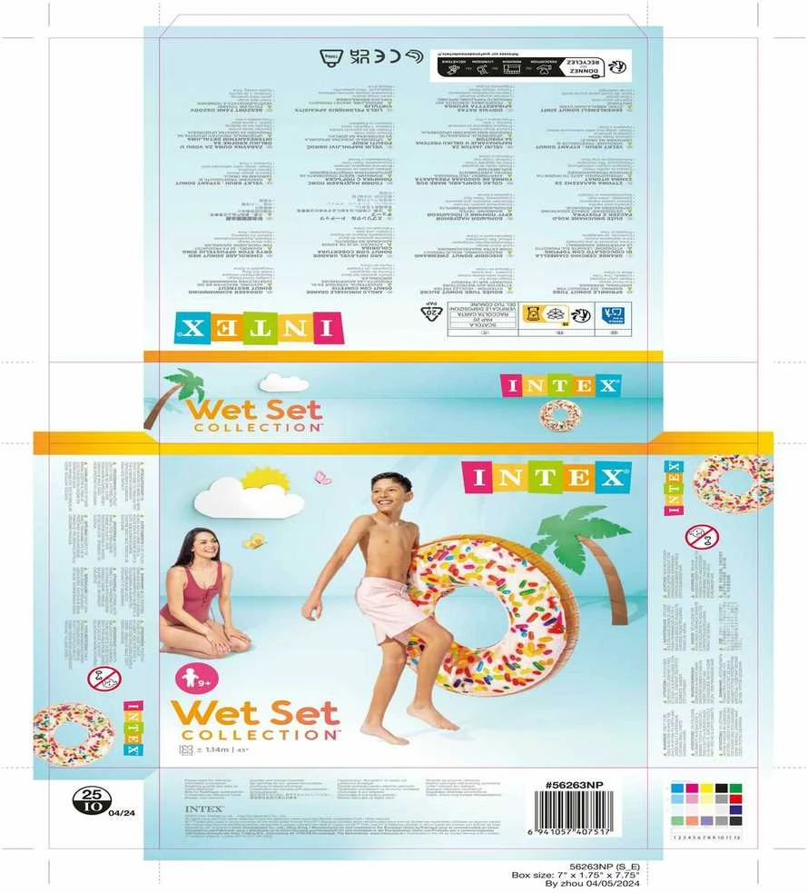 Pripučiamas ratas INTEX Sprinkle Donut Tube, 114 cm 56263NP