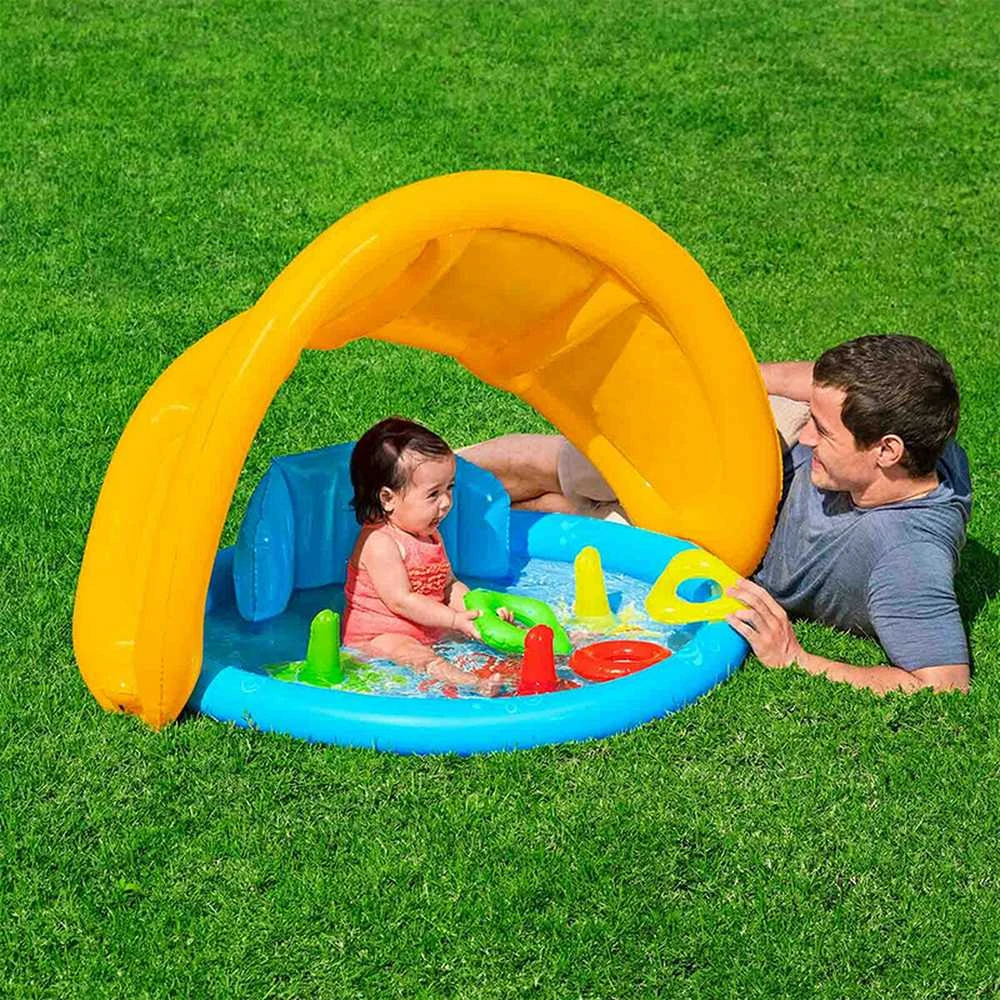 Baseinas su stogeliu 115x89x76cm su BESTWAY Dėlionės žaidimas