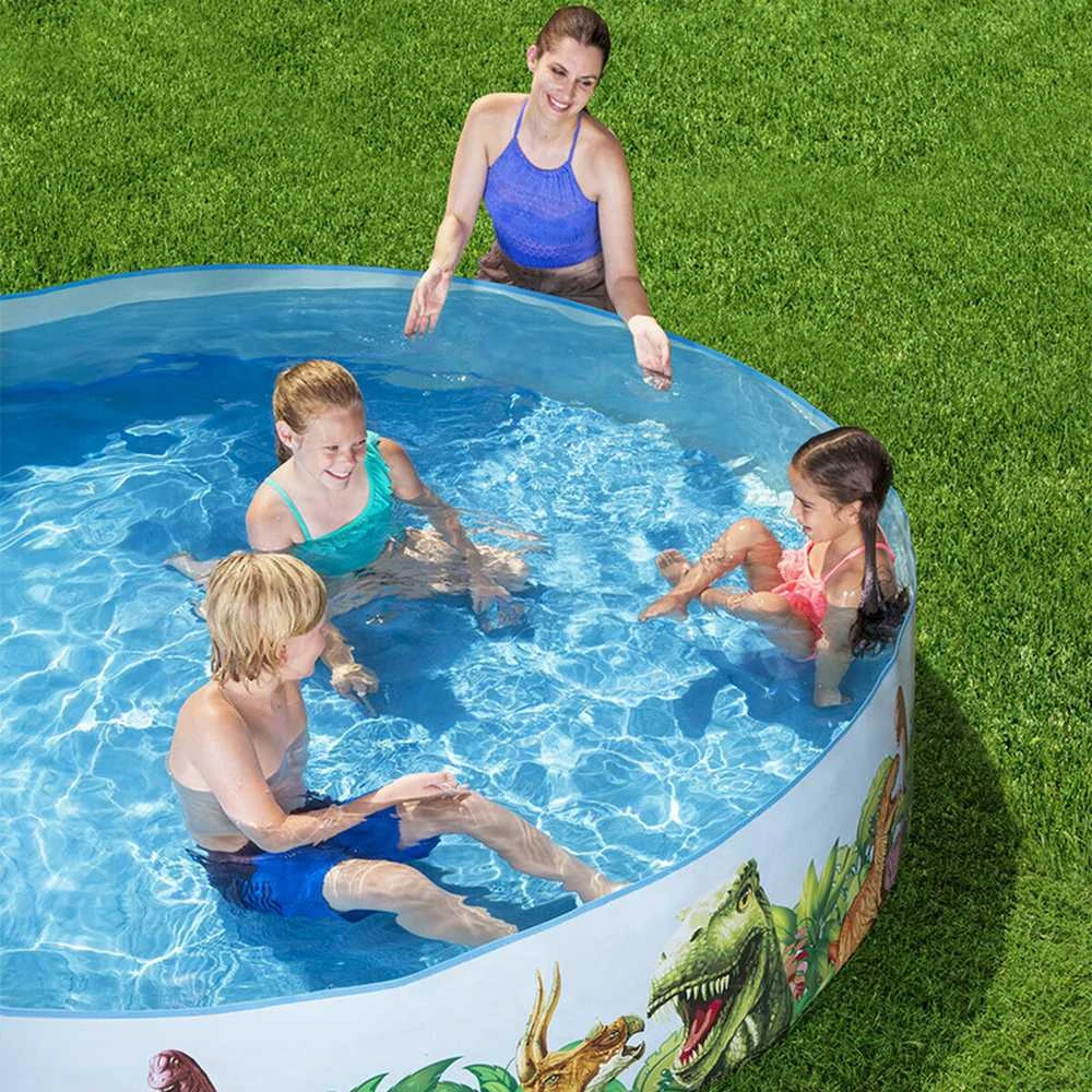 BESTWAY baseinas Dinosaur Fill'N Fun 2,44mx A46cm, 55001