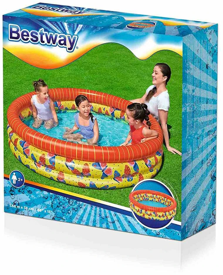 Pripučiamas baseinas BESTWAY BUTTERFLY, 168 x 38 cm