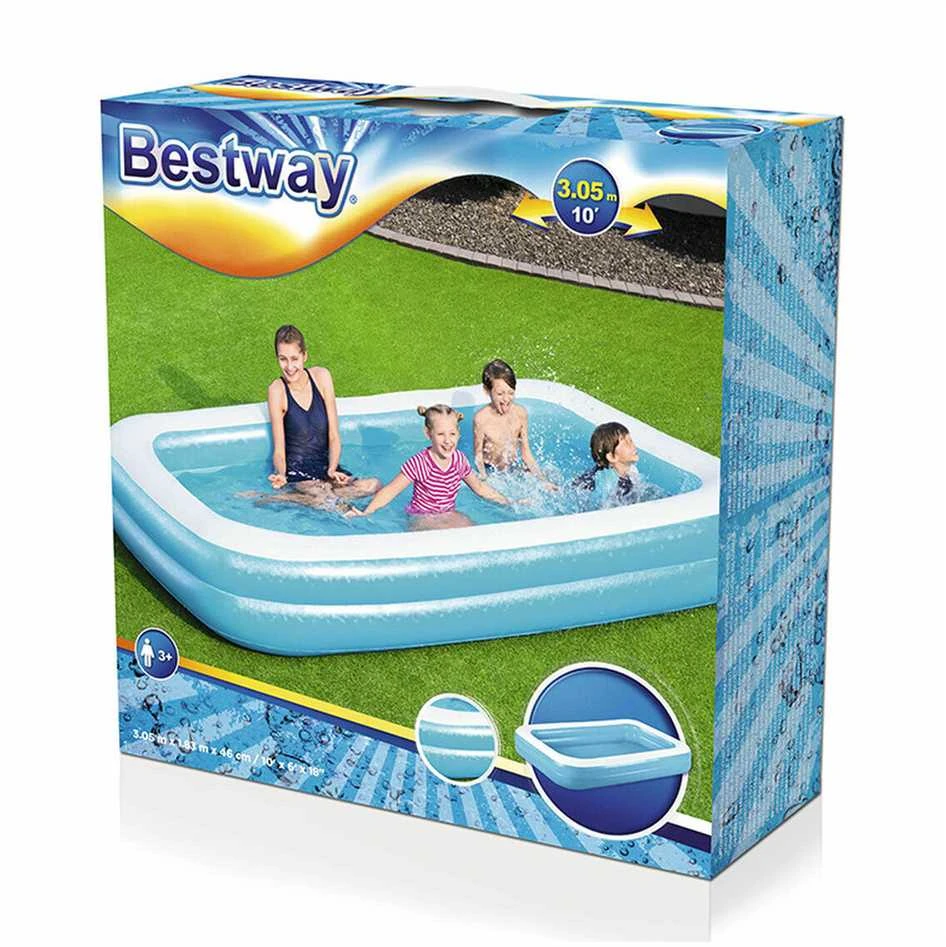 Pripučiamas Baseinas Bestway 305x183x46 cm, Mėlynas 54150 9805