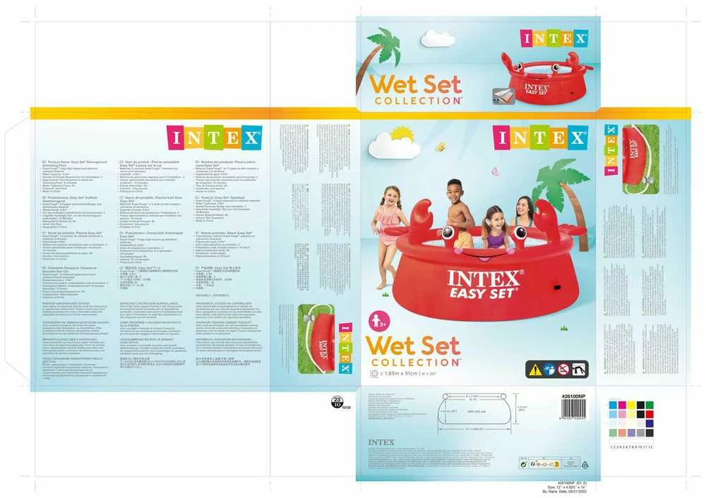 Amo Toys Intex | Happy Crab Easy Set Pool