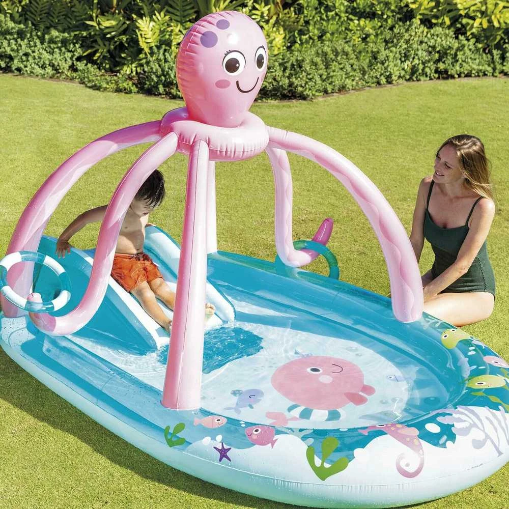 Pripučiamoji lauko žaidimų aikštelė „Linksmoji aštuonkojė“ INTEX 56138