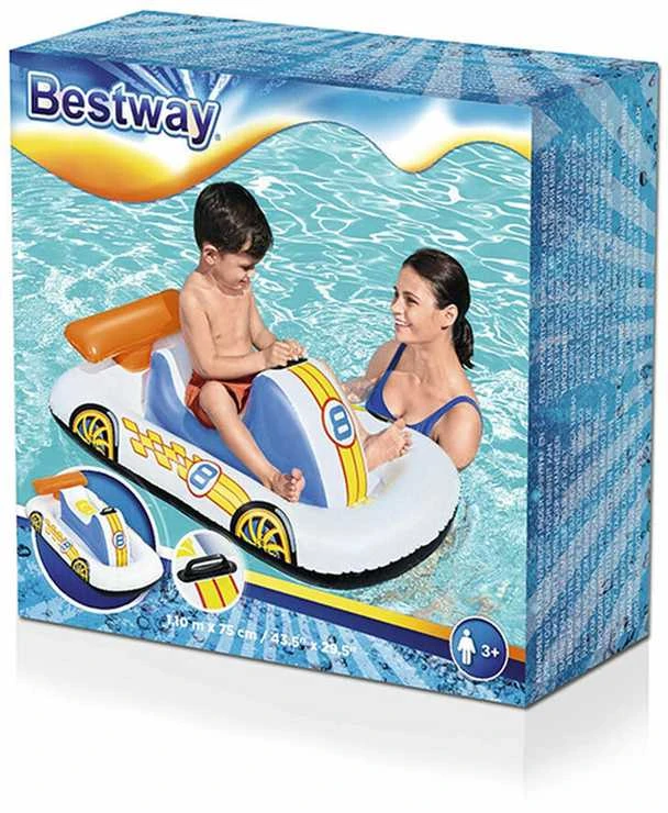BESTWAY Pripučiamas sportinis automobilis 110x75cm.