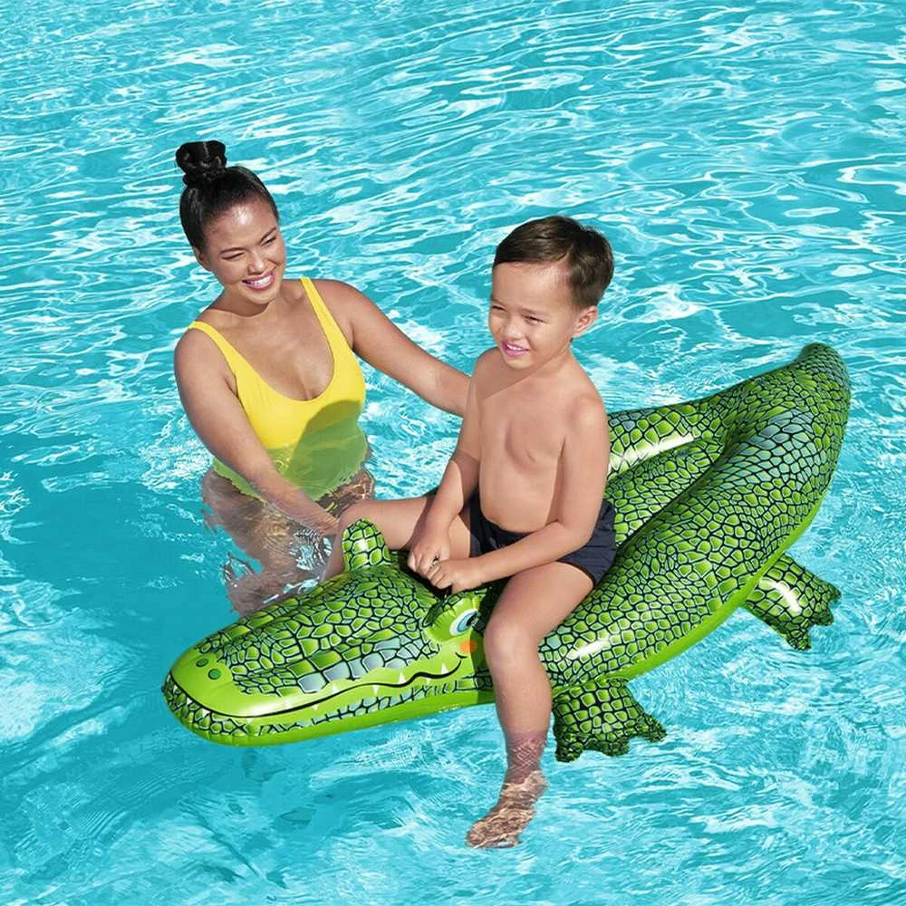 Plaukimo Krokodilas Bestway 152 cm Žalias