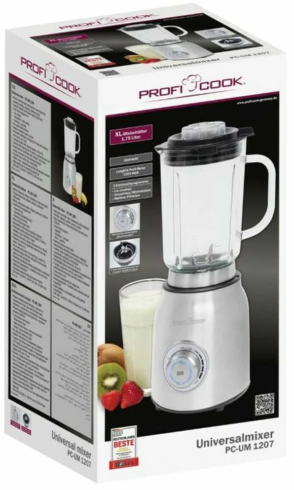 Profi Cook ProfiCook 501207 mixer Stand mixer 1200 W Nerūdijantis plienas