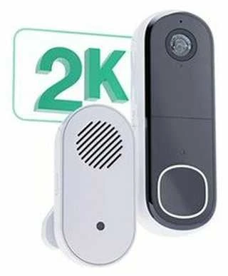 Arlo ARLO ESSENTIAL 2 vaizdo durų skambutis 2K su varpeliu V2 BNDL