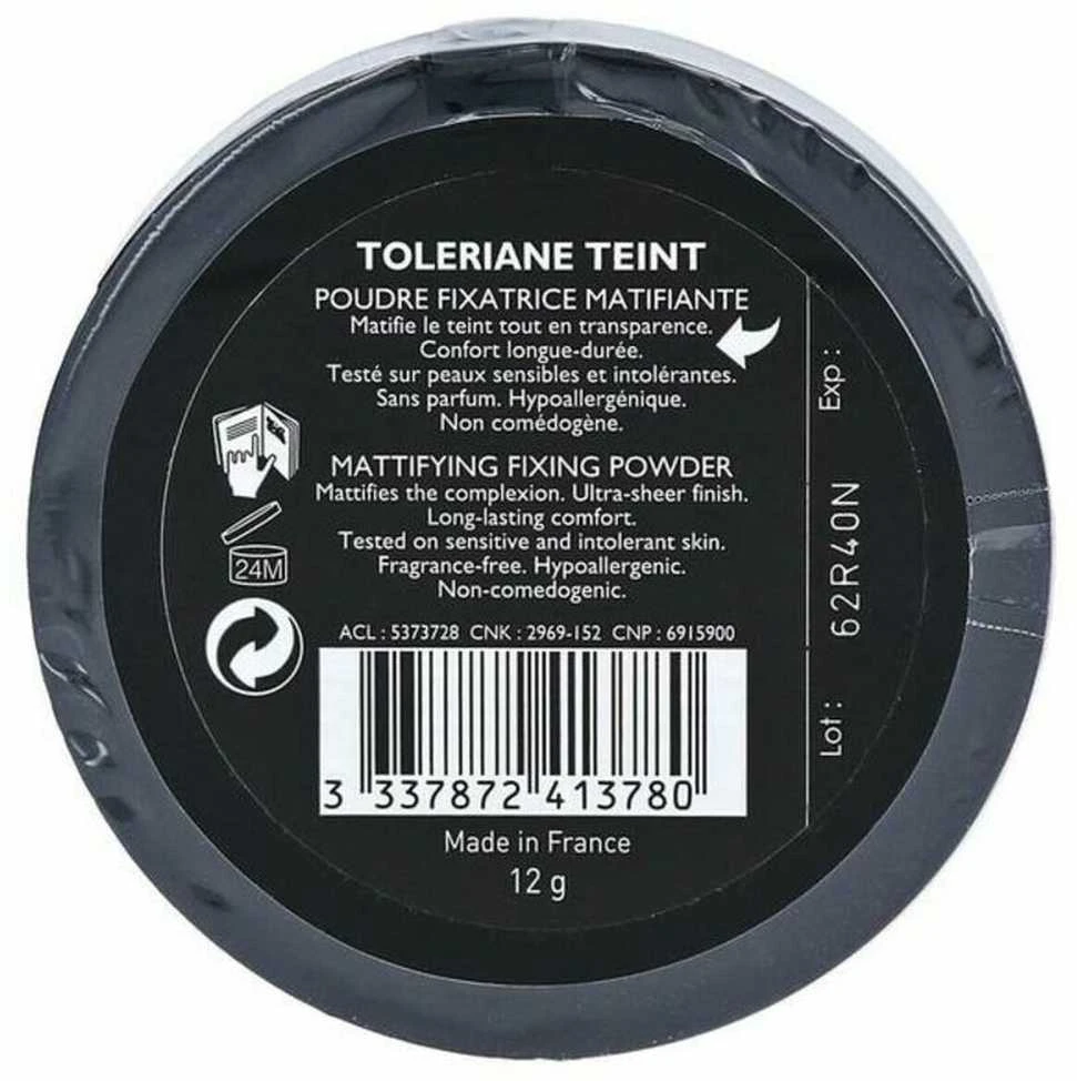 La Roche Posay Toleriane Teint Mattifying Fixing Powder matinį efektą suteikianti fiksuojanti pudra, 12 g