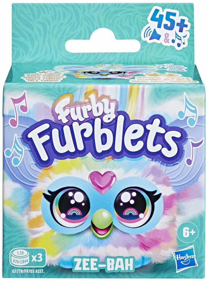 Hasbro Furby Furblets Zee-Bah G1778 F9703 interaktyvus mini žaislas