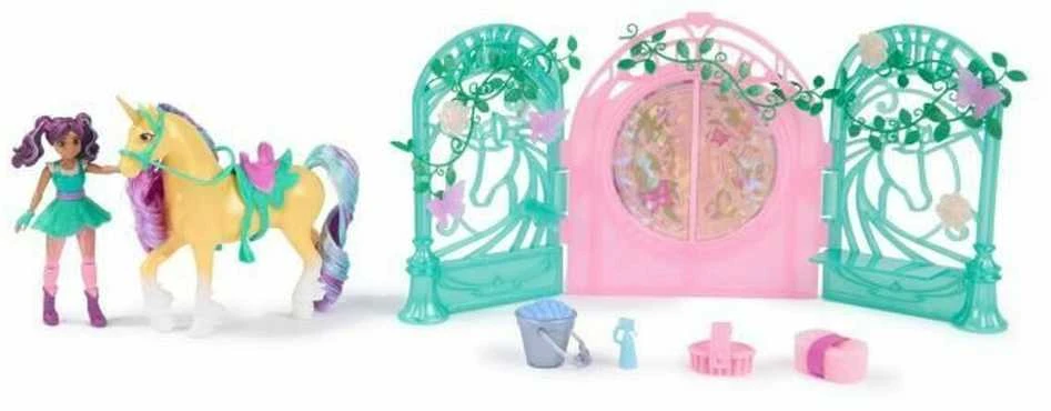 Spin Master Unicorn Academy Vienaragio akademija – Ava ir lapų prekystalio žaidimų rinkinys – (6072051)