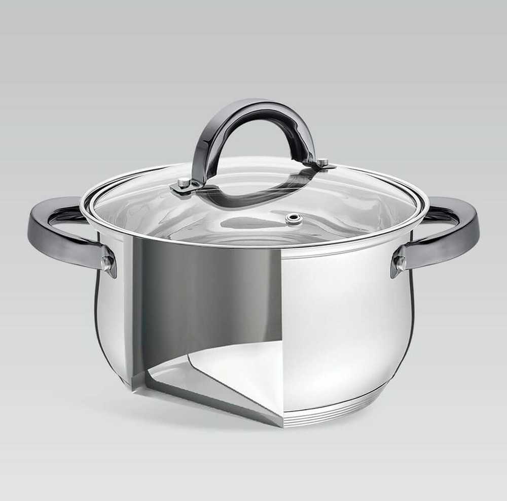 MAESTRO MR-3522-6M-Juodas 6 piece puodas set