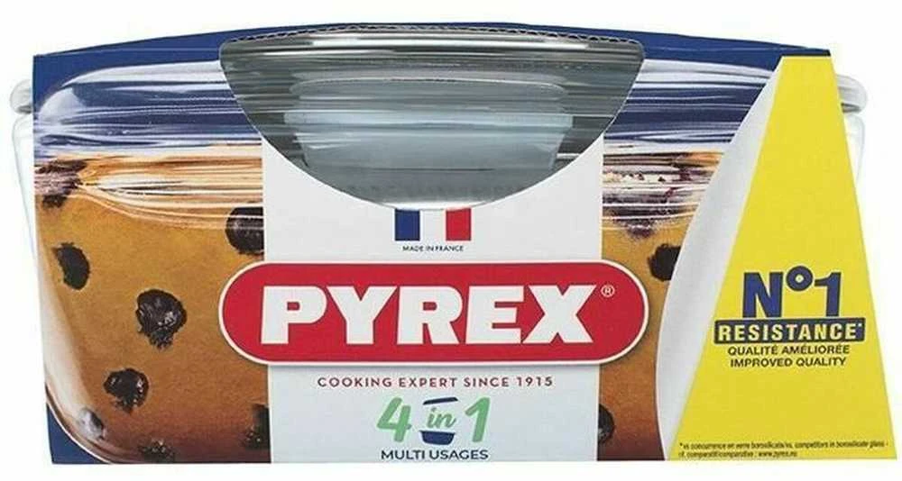 Pyrex puodai su dangčiu Pyrex Permatomas stiklas (0,4 l)