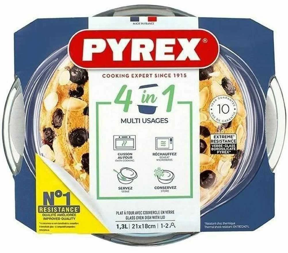 Pyrex puodai su dangčiu Pyrex Permatomas stiklas (0,4 l)