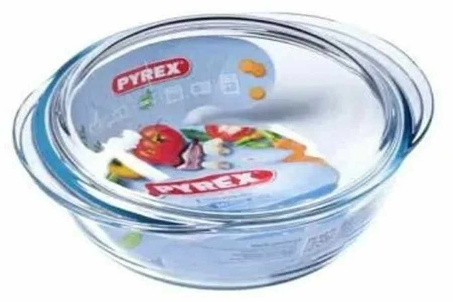 Pyrex Puodas su Pokrywką Permatomas Szkło (2,1 L)