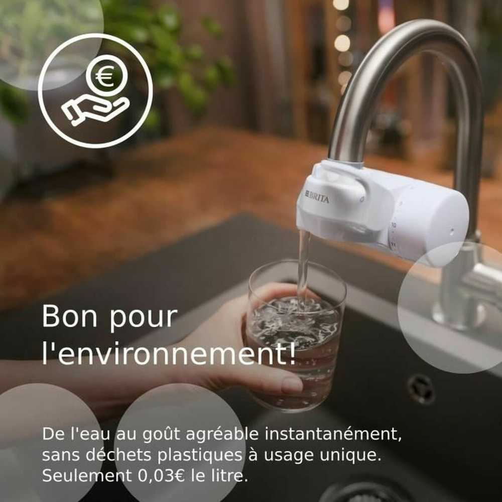 Brita vandens čiaupui montuojamas filtras ON TAP V, 4 mėnesių naudojimo trukmė