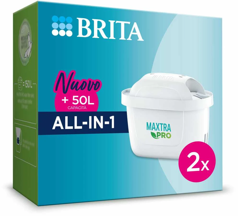 Brita Maxtra Pro All-in-1 vandens filtro kasetės, 2 vnt.