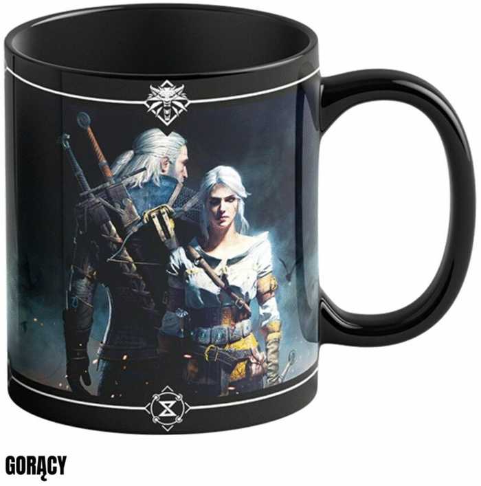 Cenega Mug Good Loot The Witcher 3 Art Heat Reveal - Geralt & Ciri 480 ml Juodas