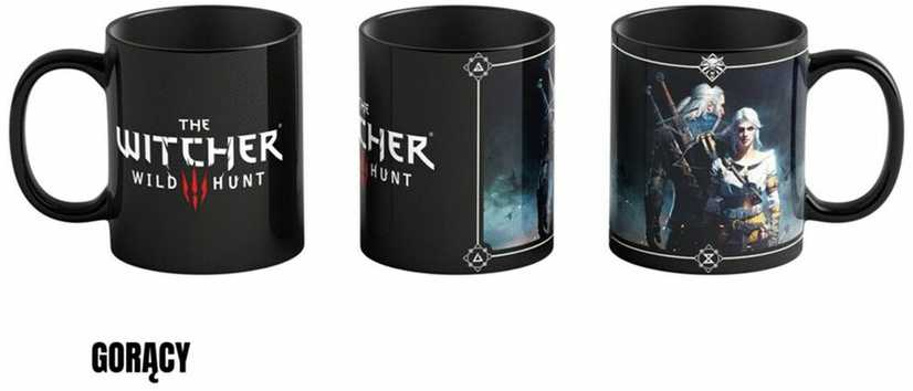 Cenega Mug Good Loot The Witcher 3 Art Heat Reveal - Geralt & Ciri 480 ml Juodas