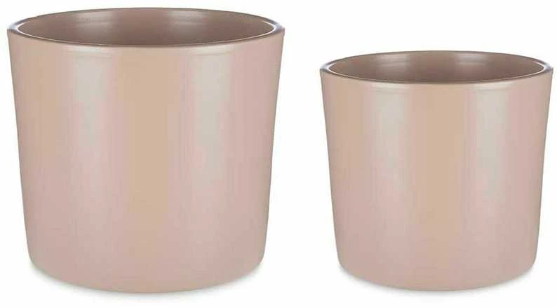 Ibergarden keraminiai gėlių vazonai MINIMAL, 2 vnt., Ø 22 cm ir Ø 27 cm