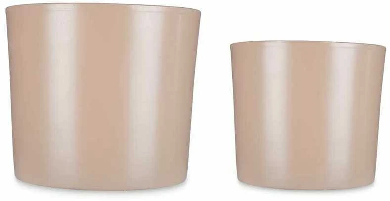 Ibergarden keraminiai gėlių vazonai MINIMAL, 2 vnt., Ø 22 cm ir Ø 27 cm