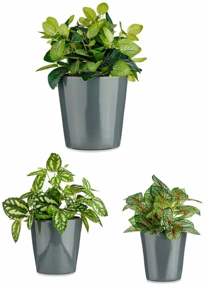 Ibergarden Rinkinys keraminiai vazonai kūginiai, 3 vnt.