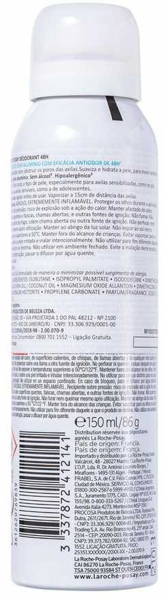 La Roche Posay Physiological Dezodorantas 24h Purškiklis purškiamas dezodorantas jautriai odai, 150 ml