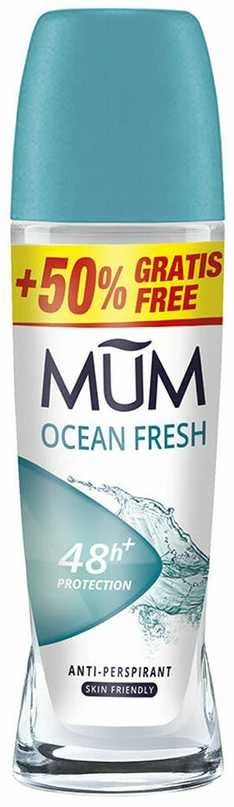 MUM Ocean Fresh rutulinis dezodorantas su papildomu tūriu