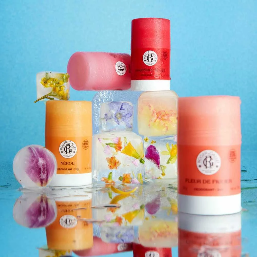 Roger & Gallet dezodorantų pieštukai su gėlėmis ir ledu