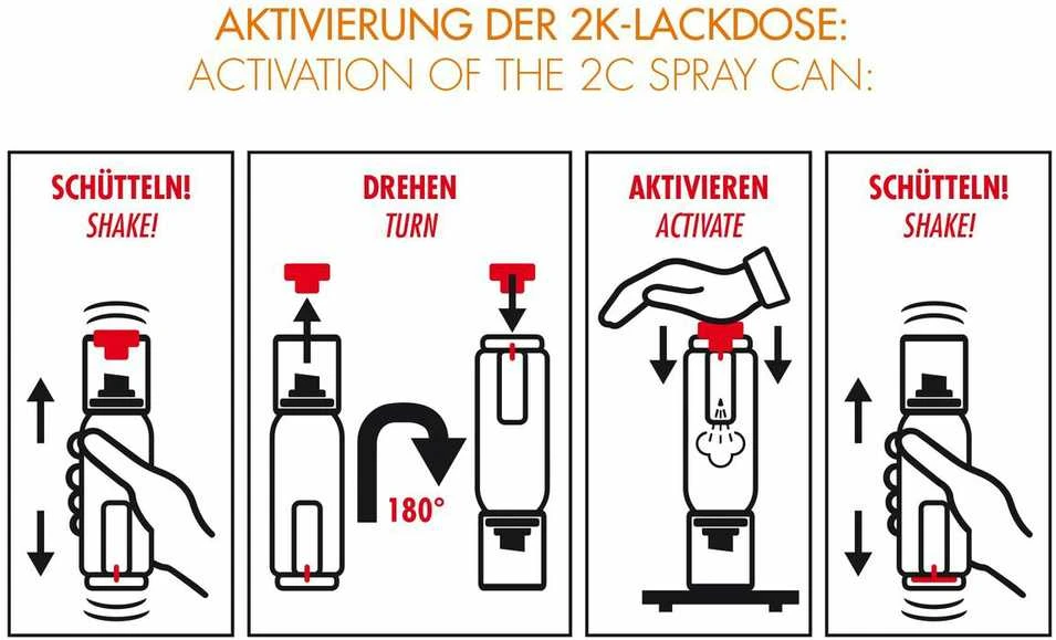 Foliatec 2k udstødningsmaling sort 250ml
