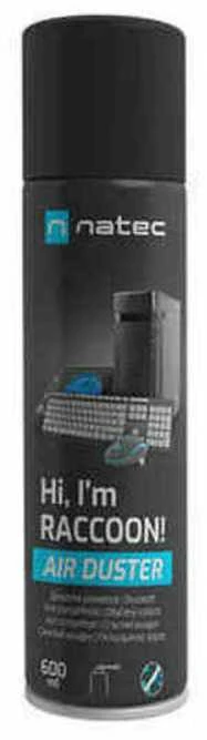 NATEC Suspausto oro dulkių šluostė Raccoon Air 600ml