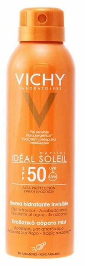 "Vichy Ideal Soleil Invisible Hidrating Mist" apsauginis purškiklis nuo saulės Spf50 200ml