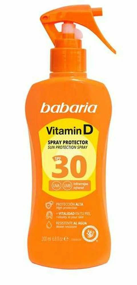 Babaria Vitamina D Purškiklis Protector Spf30, 200 ml Purškiklis