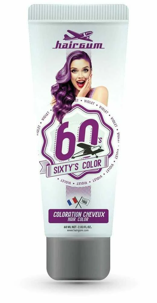 Hairgum Sixty's Color Plaukų spalva Violetinė