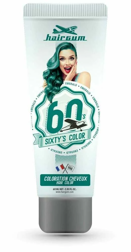 Hairgum Sixty's Color Plaukų dažai Smaragdo spalvos